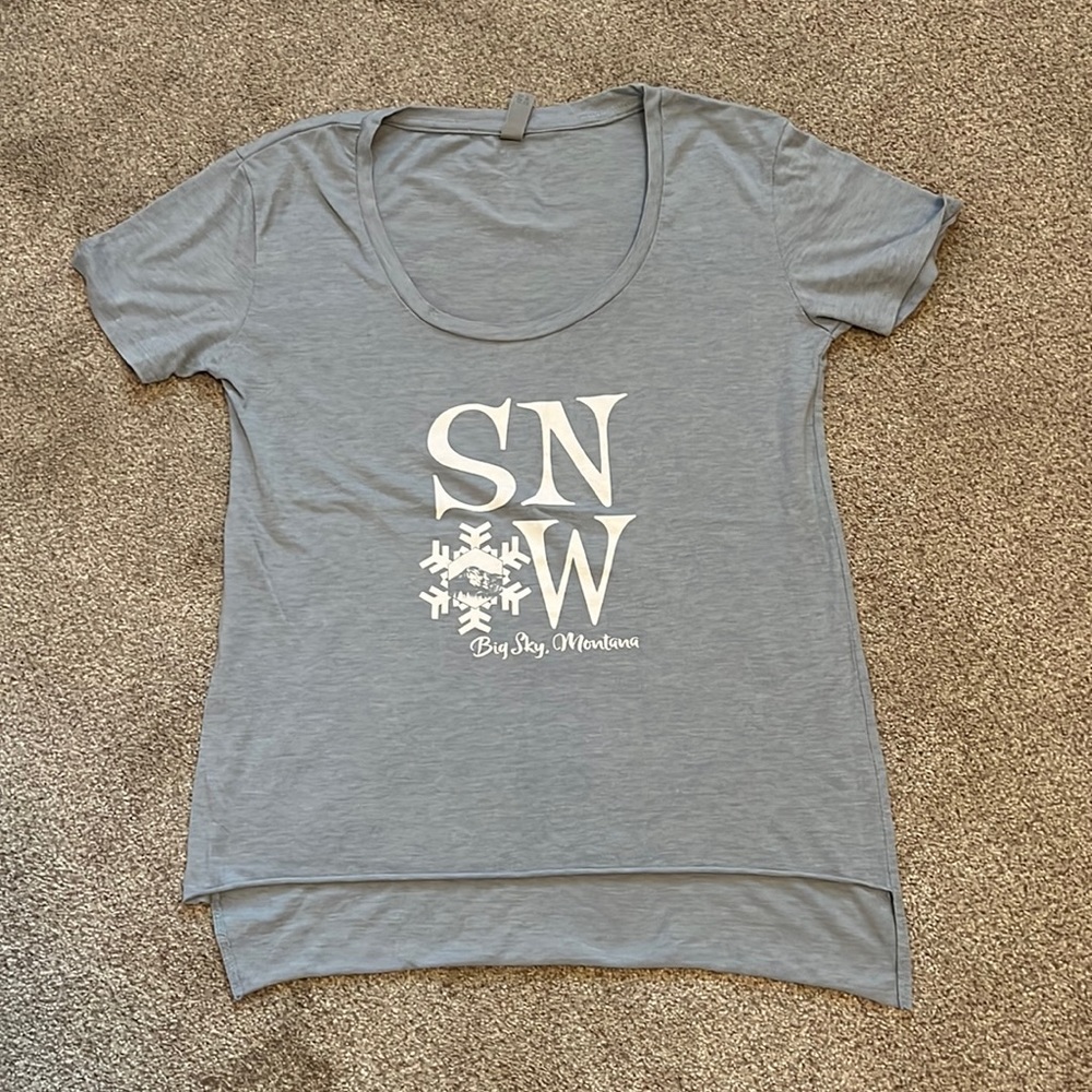 Big Sky, Montana Snow Ski t shirt Small